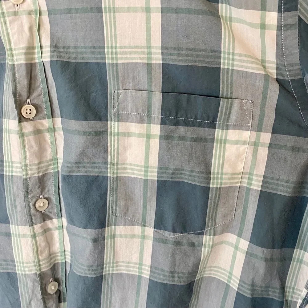 J Crew Men’s Button Down Plaid Long Sleeve Casual Dress Shirt L Tall - Picture 8 of 12